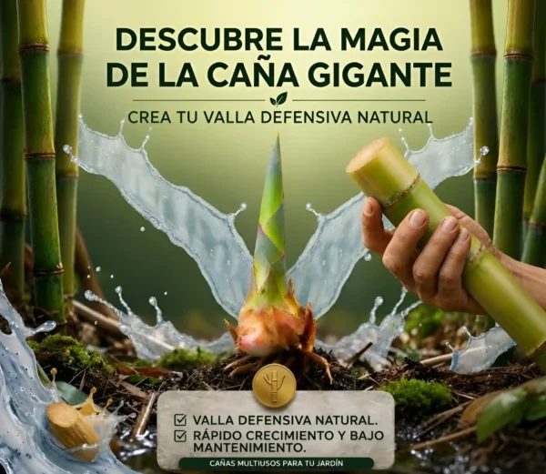 Caña gigante valla defensiva natural de rapido crecimiento y bahjo mantenimiento